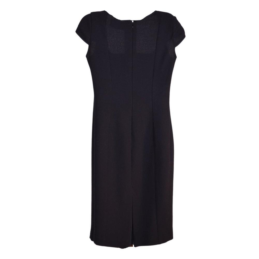 Amelia Toro - Short Black Wool Heart Neckline Dress - US 6
